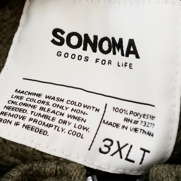 Sonoma full zip high neck plus size sweater FRF - Picture 7 of 8